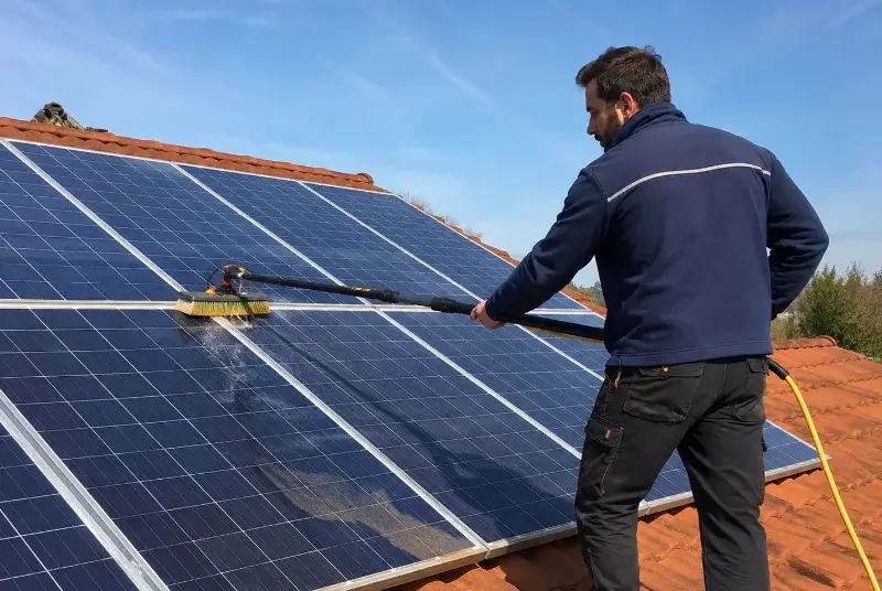Nettoyage et entretien de panneaux solaires à Andoins